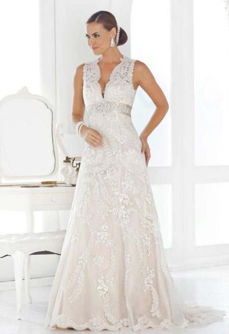 Robe de soirée dentelle blanche pour femmes enceintes