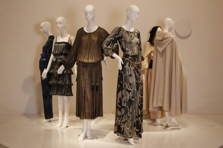 robe marron collection Yves Saint Laurent