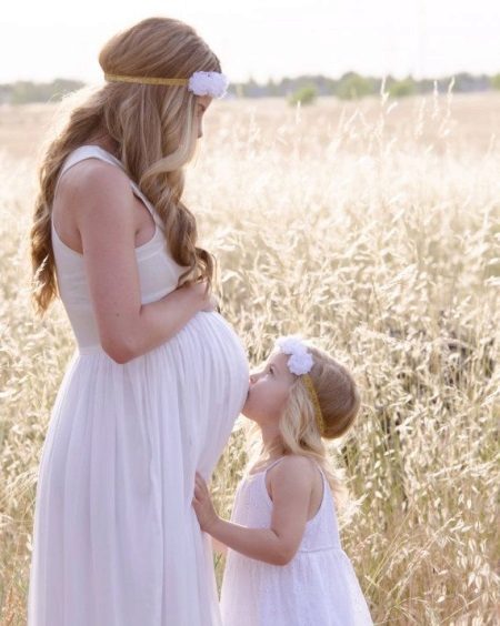 Robe en coton pour femme enceinte