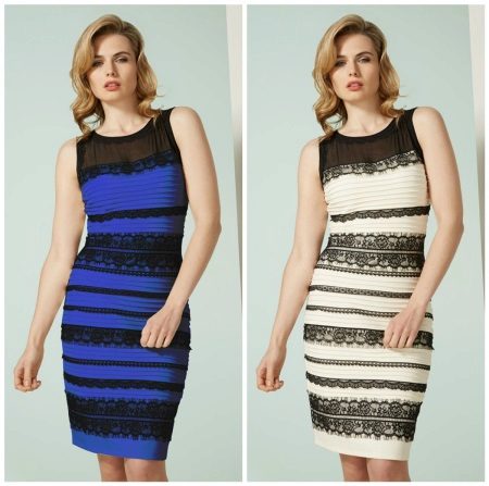 Robe avec illusion d'optique