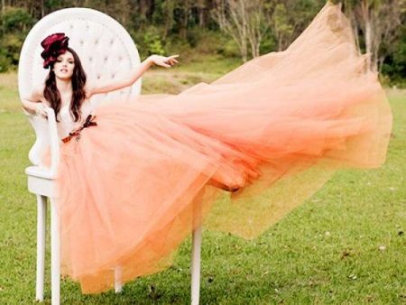 Robe moelleuse couleur pêche