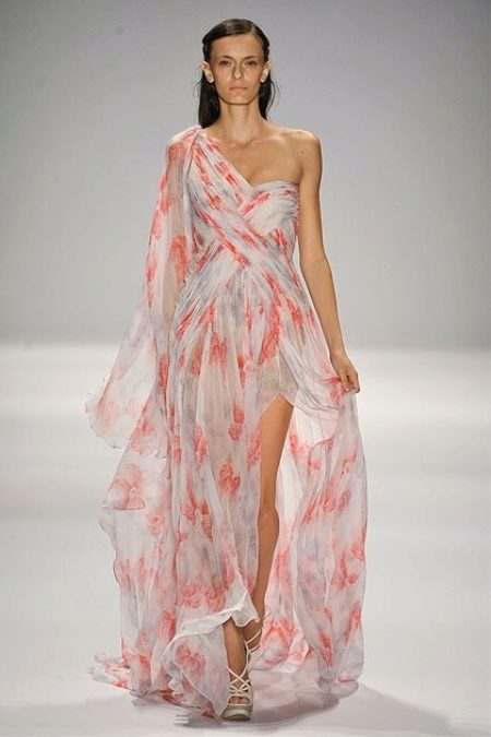 Robe Grecque En Mousseline De Soie
