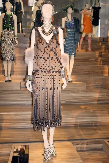 Robe vintage des années 20 dans le style de Gotsby