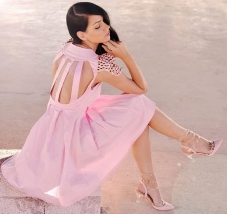 Accessoires de robe rose