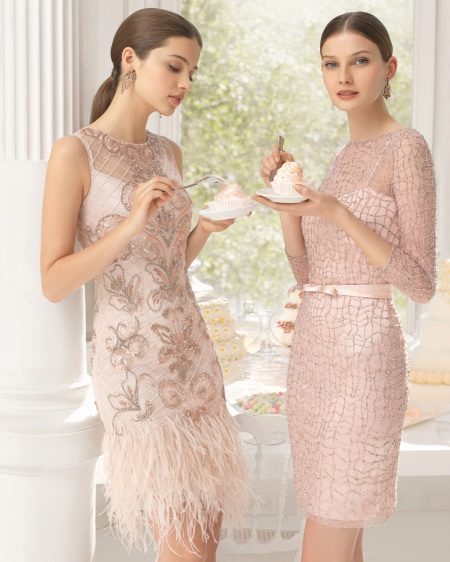 Robes de cocktail rose