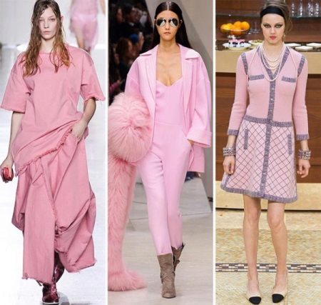 Robes roses en cachemire