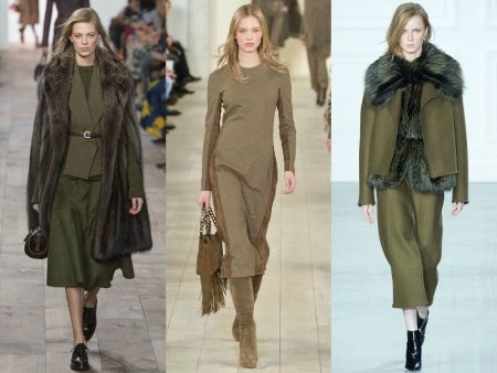 Robes de couleur d'herbe séchée