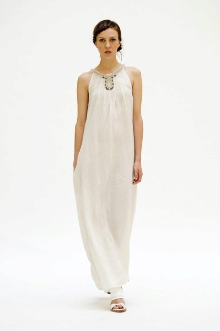 Robe longue en lin robe d'été