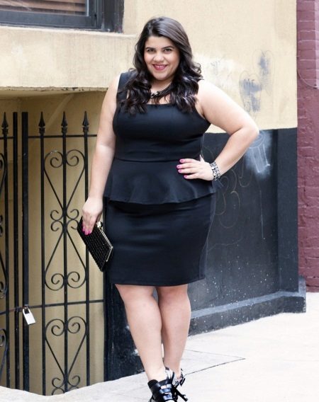 Robe de bureau noire pour le plein