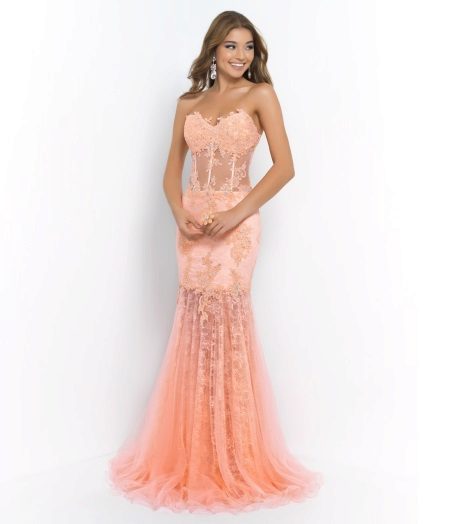 Robe transparente avec un corset