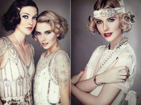 Coiffure pour une robe dans le style de gatsby