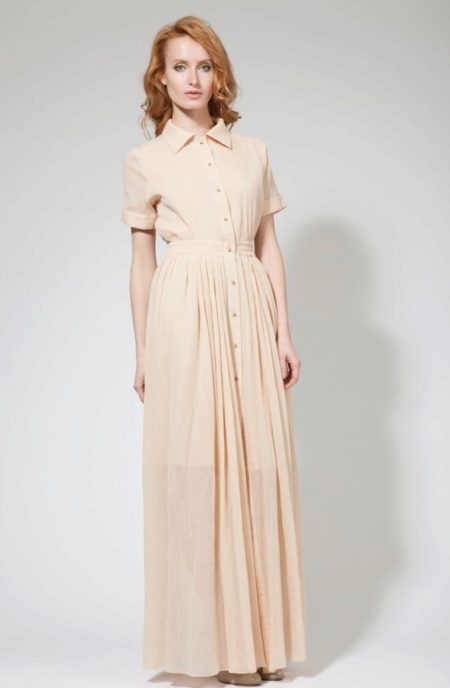 Robe longue chemise
