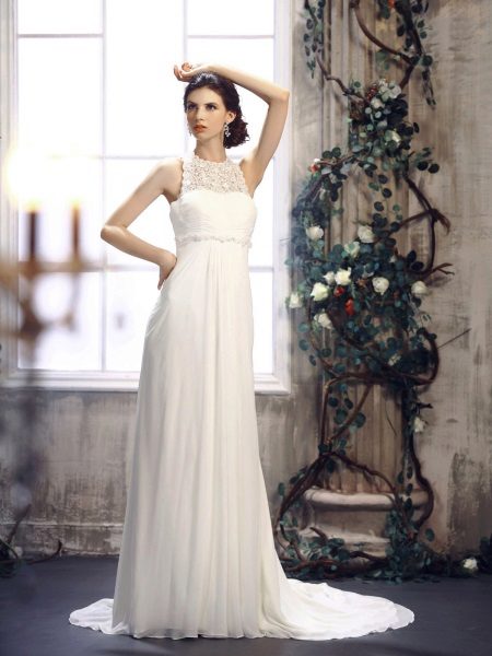 Robe de mariée taille haute