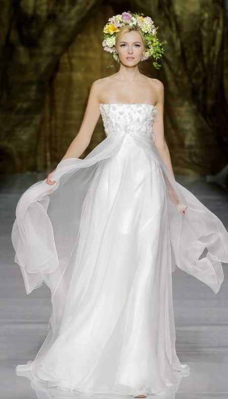 Belle robe de mariée taille haute