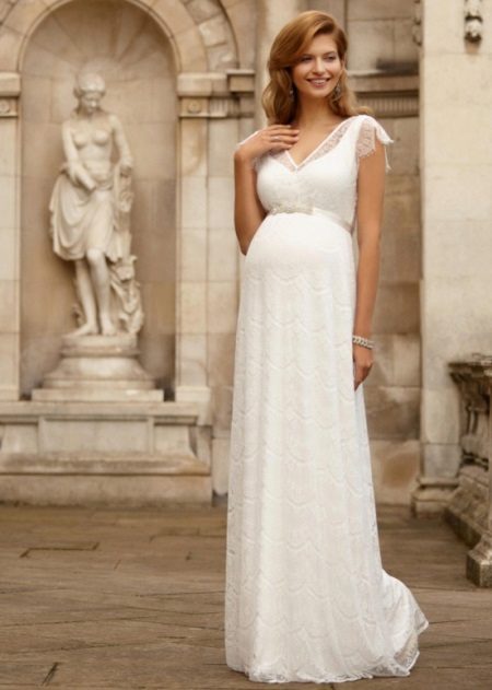Robe de mariée de taille haute