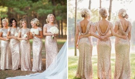 Mêmes robes pour demoiselles d'honneur