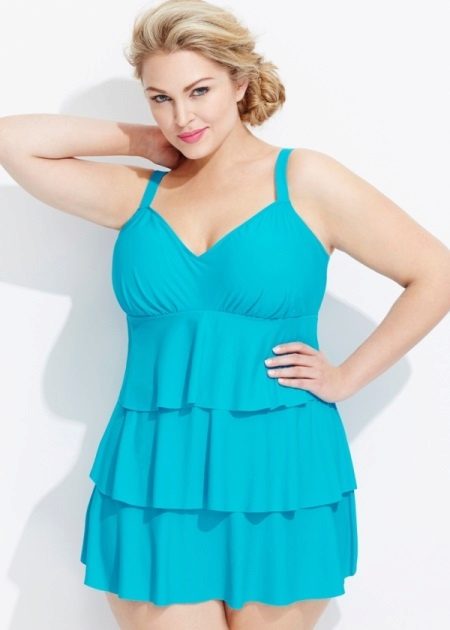 Robe de bain à volants pour le plein