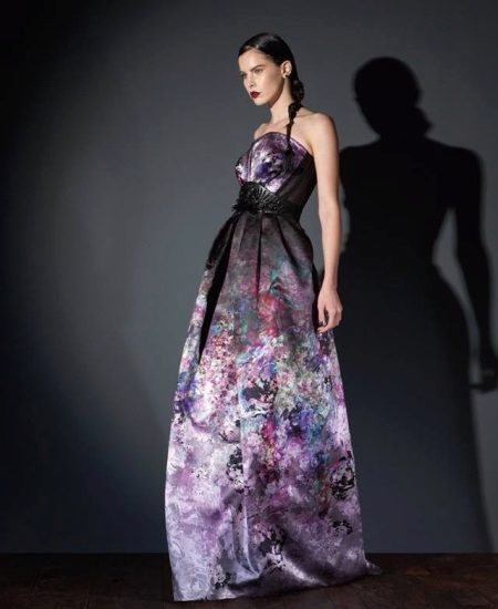 Robe de soirée imprimée