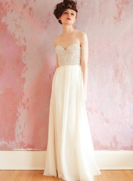Robe bustier de longueur maximum