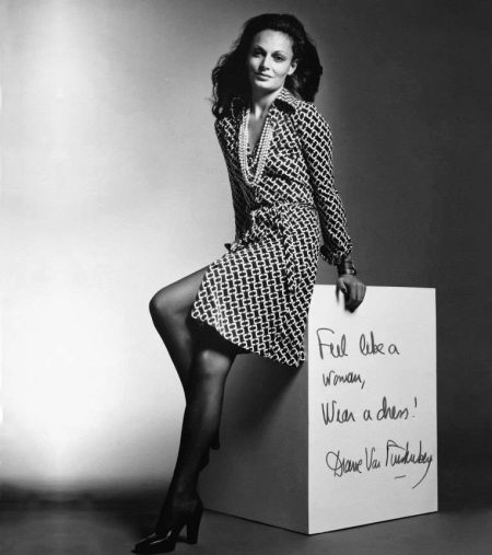 Diane von Furstenberg en robe de chambre