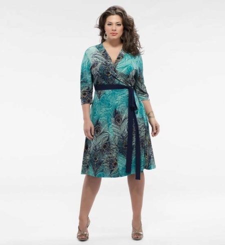 Robe imprimée pour femmes obèses