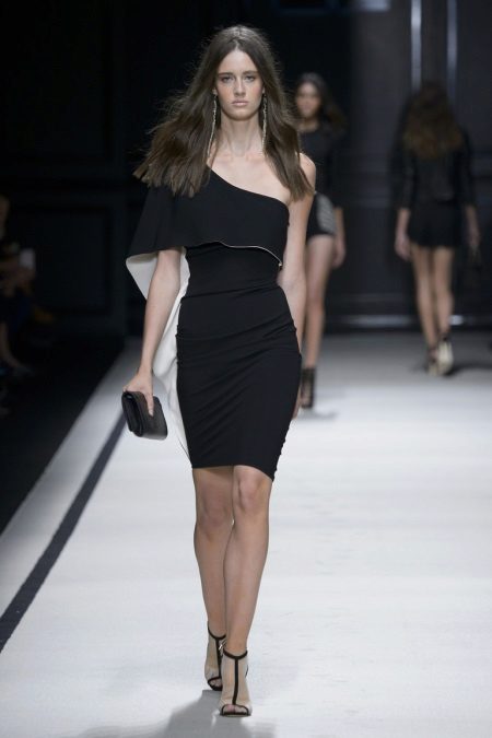 Robe en jersey avec une manche