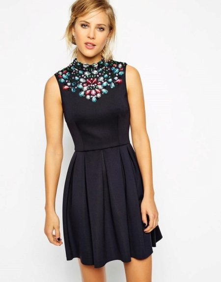 Robe en laine et soie