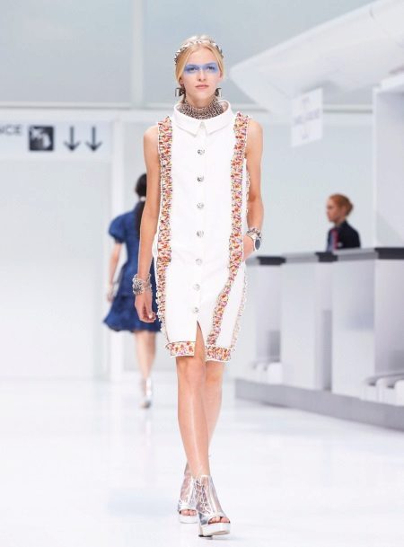 Robe en laine blanche