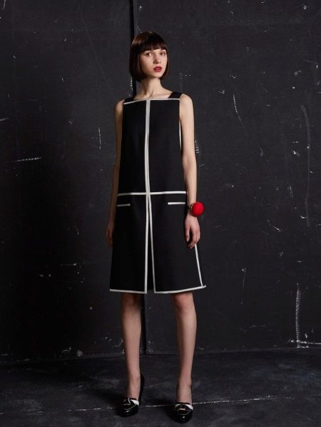 Robe trapèze en laine
