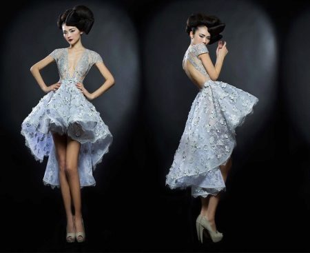 Robe à dos ouvert