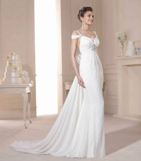 Robe de mariée de style empire
