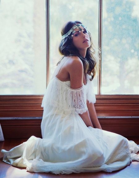 Robe style boho à lacets