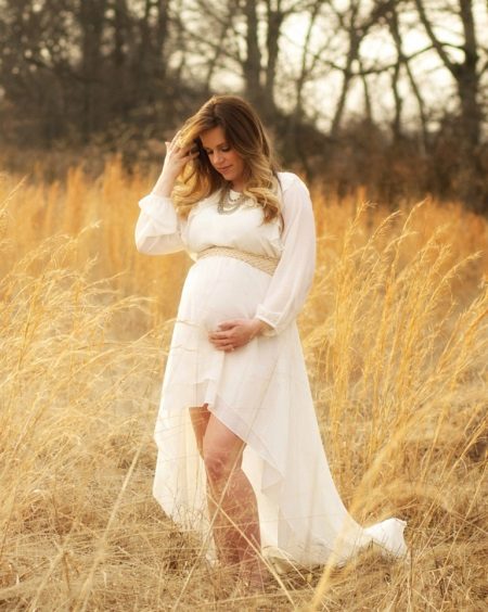 Robe Boho à taille haute pour femme enceinte
