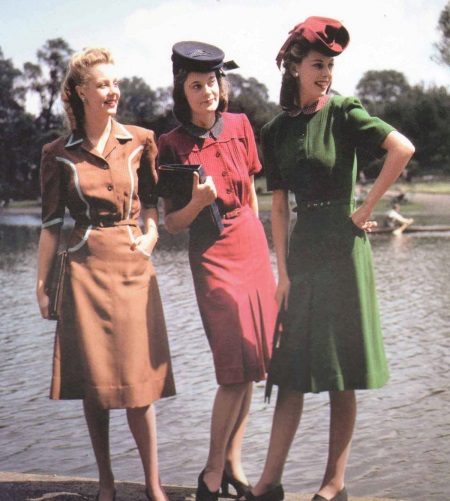 Robe style rétro années 40