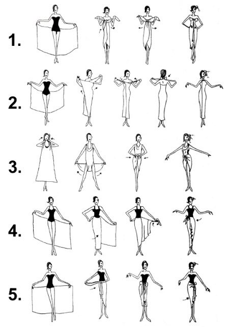 Façons de nouer sarong