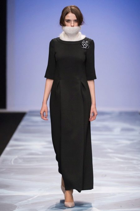 Robe d'hiver à manches courtes