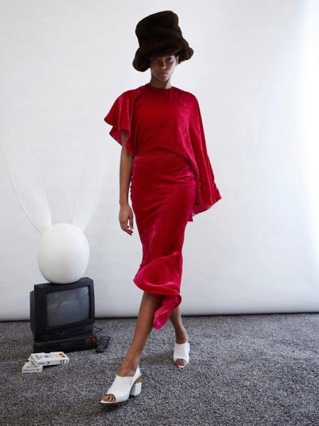 Robe d'hiver rouge