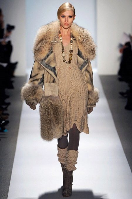 Robe d'hiver tricotée