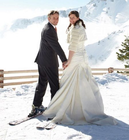 Robe de mariée d'hiver