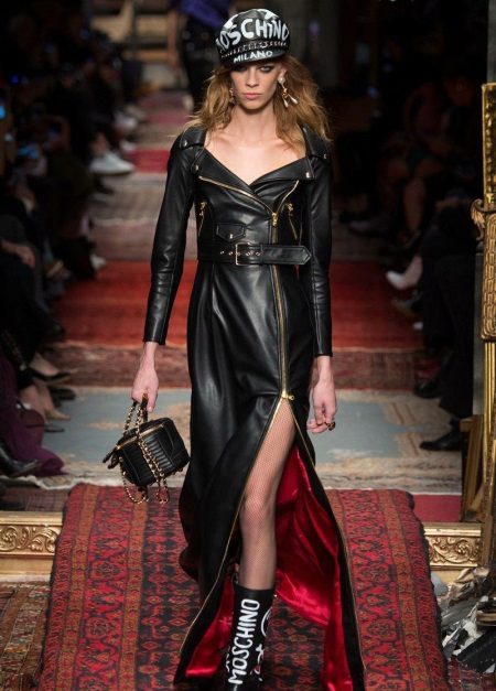 Acessórios para vestido de couro preto