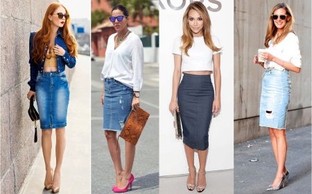 jupes en jean
