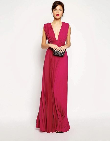 Robe de soirée stricte au sol