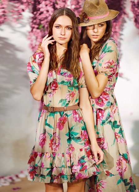 Robe à imprimé floral pour ados