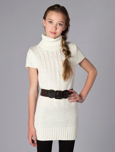 Robe pull tricotée pour ados