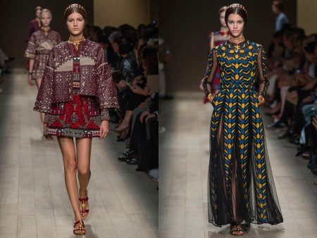 variétés de robes de brocart