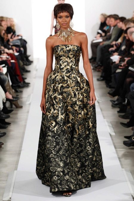 robe de soirée en brocart