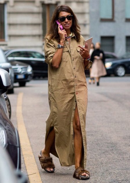 Bijoux pour une robe en jean longue au sol
