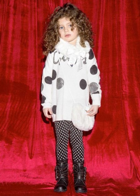 Pull d'hiver tricoté pour fille