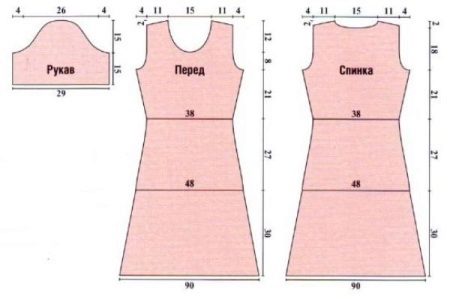 Robe et manches à motifs