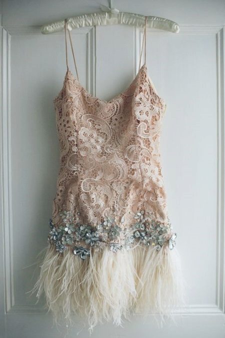 Robe de soirée à franges